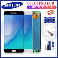 Original AMOLED LCD For Samsung Galaxy C7 Pro C7010 LCD Display Touch Screen Digitizer Assembly AMOL