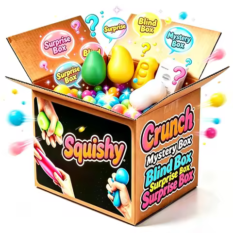 Mango crunch squishy Blind Box, Soap Crunch Squishy, Pudding crunch squishy Cheese Crunch Squishy, C