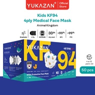 Yukazan Kids KF94 Animal Kingdom Protective Medical Face Mask (50 Pcs/Box)