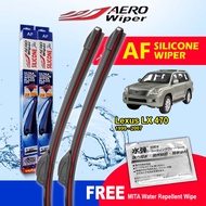 Lexus LX 470 J100 1999 - 2007 Aero Wiper (AF) 22'' & 24'' Pair Red Line Silicone Wiper Blade Windscr