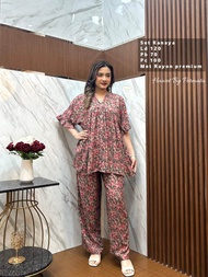 COD | Kanaya Set Setelan Wanita Rayon Viral