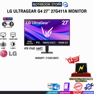 [ผ่อน 0% 3 ด.]LG ULTRAGEAR G4 27” 27G411A-B MONITOR (IPS FHD 144Hz)/ประกัน 3 Years Onsite