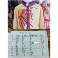 Long Sleeve Barong Buwan Ng Wika Costume Sinag Design for Kids/Boys