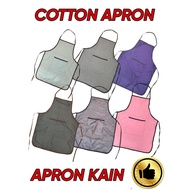 UNISEX COTTON APRON / APRON COTTON / APRON KAIN / COLOURFUL APRON / HOME APRON / KITCHEN APRON / RES