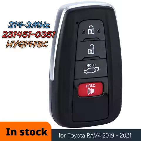 DIYKEY Board ID: 231451-0351 HYQ14FBC Smart Remote Key 312/314.3MHz Fob for Toyota RAV4 Highlander 2