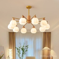 Lamp Living Room Cream Retro Style Chandelier Lamps Lighting Bedroom Japanese Style B & B Hotel Log 