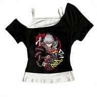 Gyaru Style Crop Top - Cute Y2K Aesthetic Babydoll