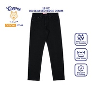 Men's Jeans 18 Oz "Shibumi" - onewashed selvedge denim, OG slim, dark indigo blue with black luster 