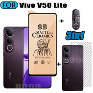3 IN 1 Vivo V50 Lite Tempered Glass Matte Gaming Screen Protector for Vivo V40 Lite Ceramic Matte Sc