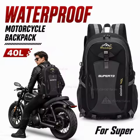 For Super 73-S1 73-S2 73-Z1 73-ZX 73-RX Motorcycle Backpack 40L Waterproof Travel Backpack Outdoor H