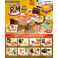 R RE-MENT Miniature Series Mini Series BURGER SHOP R & M BURGER SHOP Box Play One Box 8 Items Resell