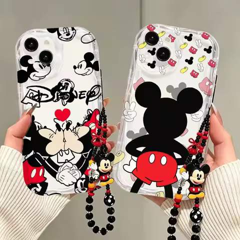 Adorable Mickey Mouse Chain Casing For Huawei Honor 600 400 Lite Pro X9B X8C X8B X8A X9D X7D X7B X7A