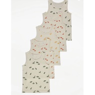 Set of 5 George boy animal tank tops