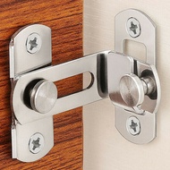 Door Lock 90 Degrees/180 Degrees Genuine Stainless Steel Sliding 3 Inches 4