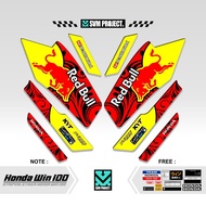 HONDA WIN STRIPING 77 MOTIF/ WIN 100 STICKER/ WIN STICKER/ STICKER/ STREPING/ STIPING/ STRIPING/ SKO