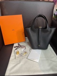 Hermes Picotin 18 Black GHW 金扣 ☞︎ 𝐈𝐧𝐬𝐭𝐚𝐠𝐫𝐚𝐦 @𝐦𝐢𝐬𝐬.𝐝𝐚𝐢𝐬𝐲𝟑