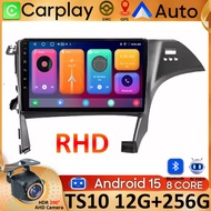 RHD Car Radio Android 15 For Toyota Prius 3 XW30 2009 - 2015 GPS Navigation Carplay Android Auto Ste