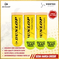 DUNLOP Team Padel Balls - High Quality Padel Tennis Balls - Tube of 3