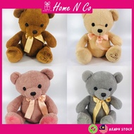 Home N Co  Teddy Bear Soft Toy Stuffed Toy With Ribbon PP Cotton  (36cm x 25cm x 25cm)