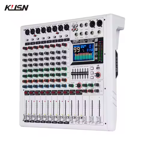 8 Channel 99 DSP Professional Sound Mixer Powered Audio Mixing Console Soundcraft Sound Mixer with B