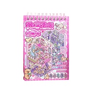 3D Material Book 3d scene sticker book DIY sticker book 10-in-1 Miniature Scene Material Book