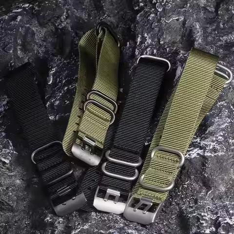 Nylon watch strap 22mm 23mm watch band waterproof sport for luminox watchbands strap black fashion b