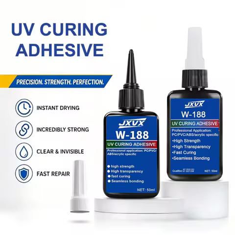 Uv Curing Glue Upgraded Version 50ml Transparent Uv Resin Shadowless Adhesive, Suitable for Glass, A