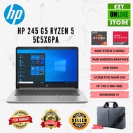 HP 245 G8 R5 5C5X6PA AMD RYZEN 5-5500U, 4GB DDR4, 512 PCIE NVME SSD, 14.0" HD, 1 YEAR WARRANTY