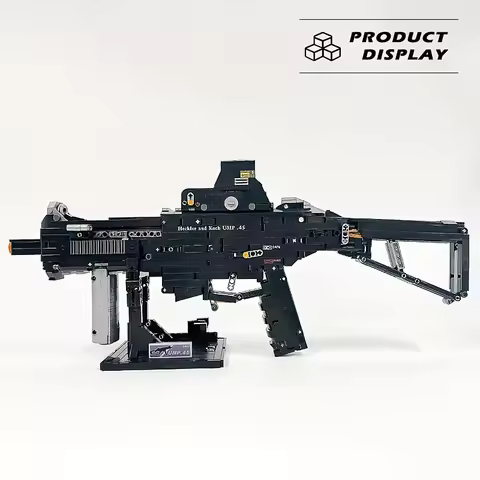 Military Desert Eagle Model Building Blocks Gun Bricks UMP45 Assembly Handgun SHOOTING Army Weapon A