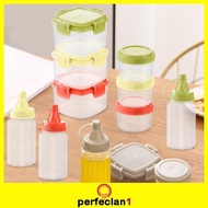 [Perfeclan1] 4 Pieces Bottles for Liquids Portable Spice Bottle Empty Spice Jars