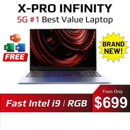 XPro Infinity Laptop - 15.6 Inch Laptop - Intel i9 (9th Gen) 32GB RAM - 512GB SSD - Premium Brand Ne