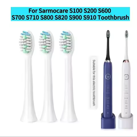 Sarmocare S100 S200 S600 S700 S710 S800 S820 S900 S910 Toothbrush Heads Ultrasonic Sonic Electric To