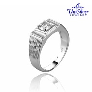 Unisilver 925 Square Bond Mens Ring (MRS24-1001)