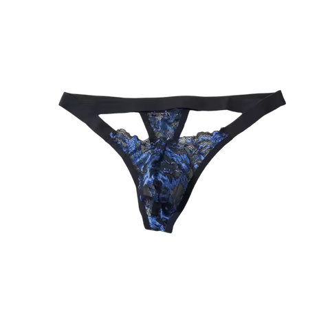 Low Waist Men's Lace Thong Underwear Transparent Mesh Sheer Panties Lingerie Bulge Pouch T-back Brie