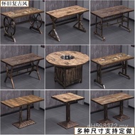 Leisure Industrial Style Iron Retro Table Chair Combination Theme Barbecue Shop Coffee Fast Food Sna