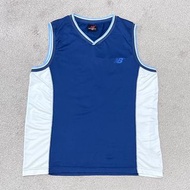 1990s-2000s New Balance Vintage Basketball Vest Jersey 九零年代 紐巴倫 紅標 運動背心 藍白撞色 籃球球衣 古著 早期 老品 復古 罕見