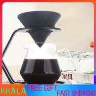 Kkala Cone Shape Coffee Filter Alumina Ore Dripper Pour 1-4 Cups Ceramic Over For Home & Office Love