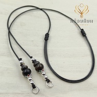 Two-Ring Amulet Front Pair Genuine Silver Parachute Cord Necklace Gourd Pattern