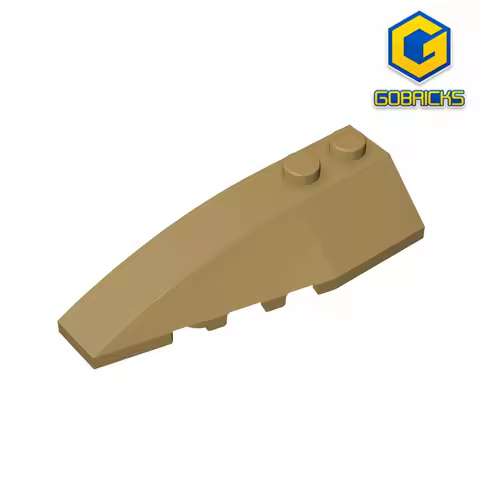 Gobricks GDS-744 LEFT SHELL 2X6 W/BOW/ANGLE compatible with lego 41748 children's DIY Educational Bu