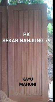 SK8 KUSEN+PINTU+HANDLE+ENGSEL+SLOT KAYU MERANTI BAYUR,MAHONI,AKASIA UKURAN 80X200CM