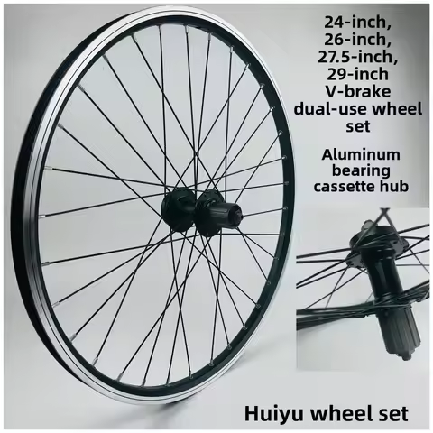 Thiened Double Layer Aluminum Alloy Bicycle Wheel Rims V Brake Cassette Hub Mountain Bike Accories 2