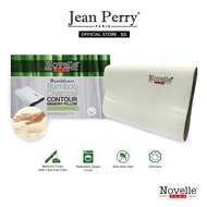 Novelle Healthcare Contour Bamboo Charcoal Memory Pillow I Neck Support Pillow I Cervical Bed Pillow