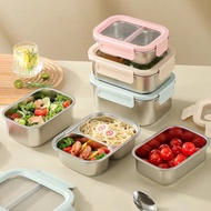 316 Stainless Steel Lunch Box Microwave-Safe Stainless Steel Food Container for Students