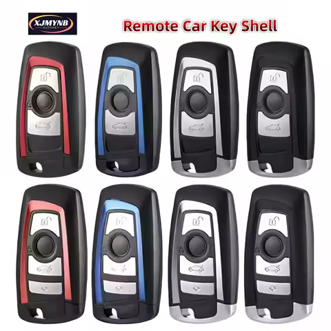 XJMYNB 3/4 Buttons Remote Car Key Shell Case For BMW CAS4 F 3 5 7 Series F10 F20 F30 F40 X5 E92 E90 