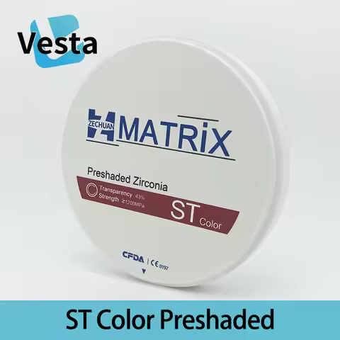 Zirconia Blocks Preshaded STC ST Color Super Transparent Dental-lab Consumable 98,12-25mm CAD/CAM A1