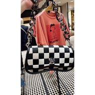 Japanese Counter COACH Taiwan Black White Checked Style (With Strap)