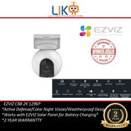 LIKO Ezviz CB8 2K 3MP 1296P OutDoor Rechargeable Battery-Powered Pan & Tilt Wi-Fi Weatherproof Secur