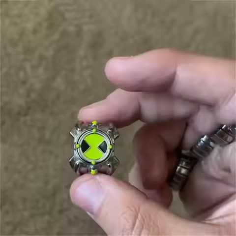 Anime Ben 10 Omnitrix Cosplay Ring Unisex Punk Goth Trendy Personality Finger Rings Jewelry Accessor