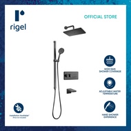 RIGEL Gunmetal Concealed Rain shower system Stellar 3.1