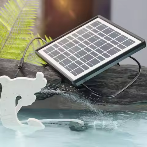 Solar Water Pump 6W 9V Solar Panel Photovoltaic Power Generation 12V Solar Water Pump Submersible Wa